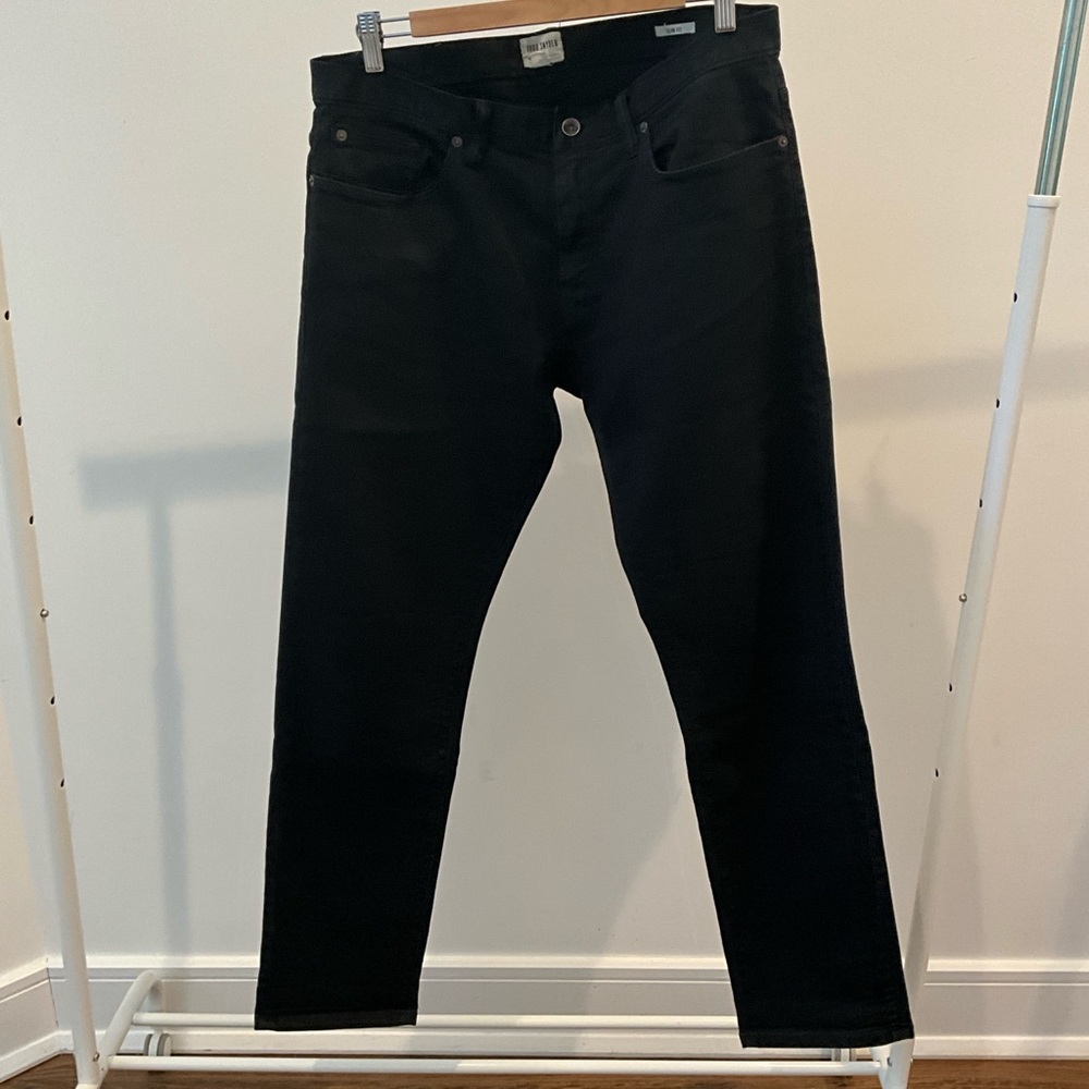 TODD SNYDER Men's Black Jeans